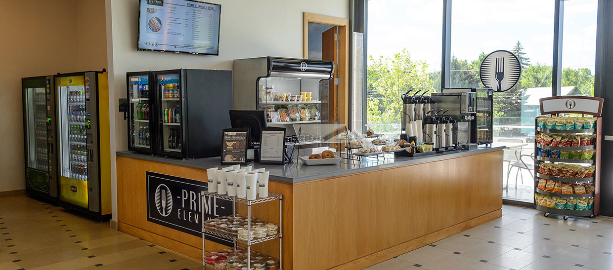 Cafe area in the Science Center