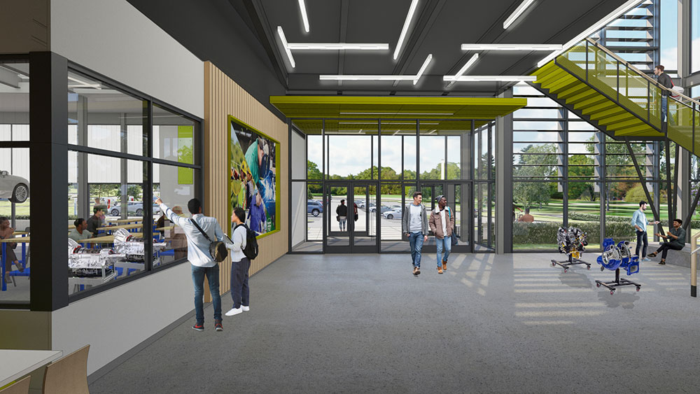 Rendering of ATEC Interior Entrance