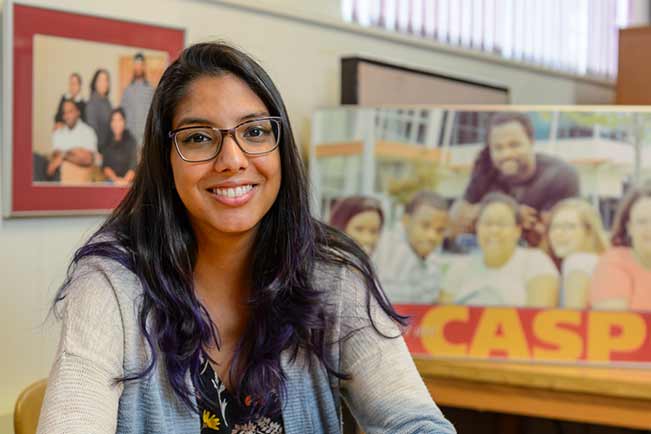 Danielle C. in the Collegiate Academic Support Program office