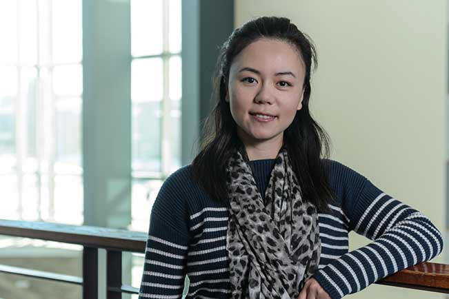 Minling Lee on campus