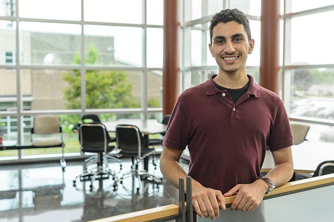 Tony C. on campus