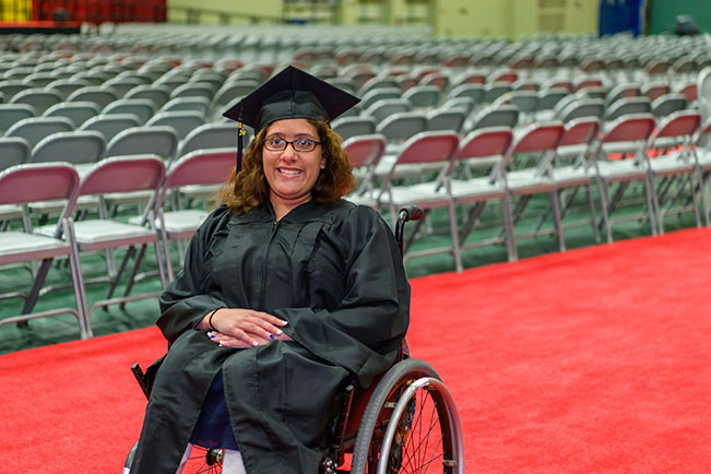 McKayla Dias in graduation cap and gown