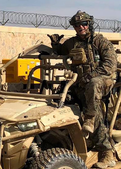 Dan Wargo during deployment
