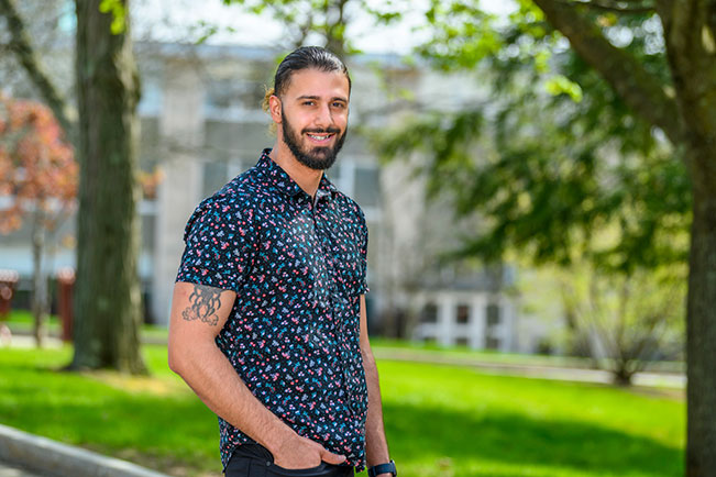 Joe on campus