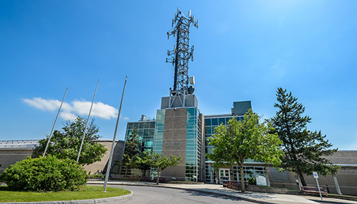 Exterior of Bulmer Telecommunications Center