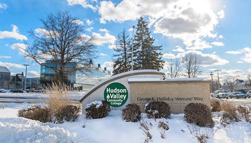 Campus Entrance during winter