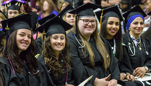 Students at Commencement