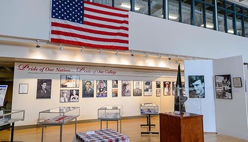 Pride of Our Nation 2017 exhibit in Library