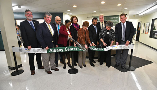 Albany Center for Education ribbon cutting