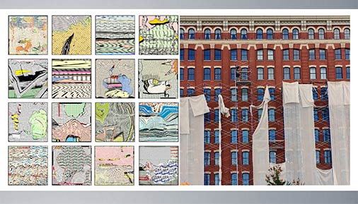 Artwork on display in Double Vision exhibit