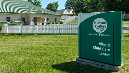 Outside shot of the Viking Child Care Center 
