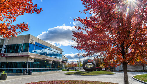 Campus during the fall season