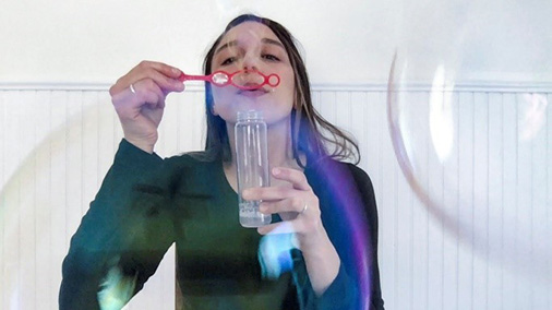 Mandy Cano Villalobos: Still image from Sanities and Solitudes: Blow, 2020.