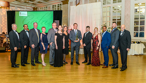 Leaders from GlobalFoundries and HVCC at Gala