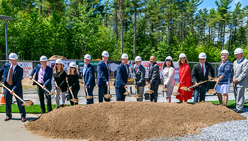 College leaders and elected officials celebrate HVCC North groundbreaking