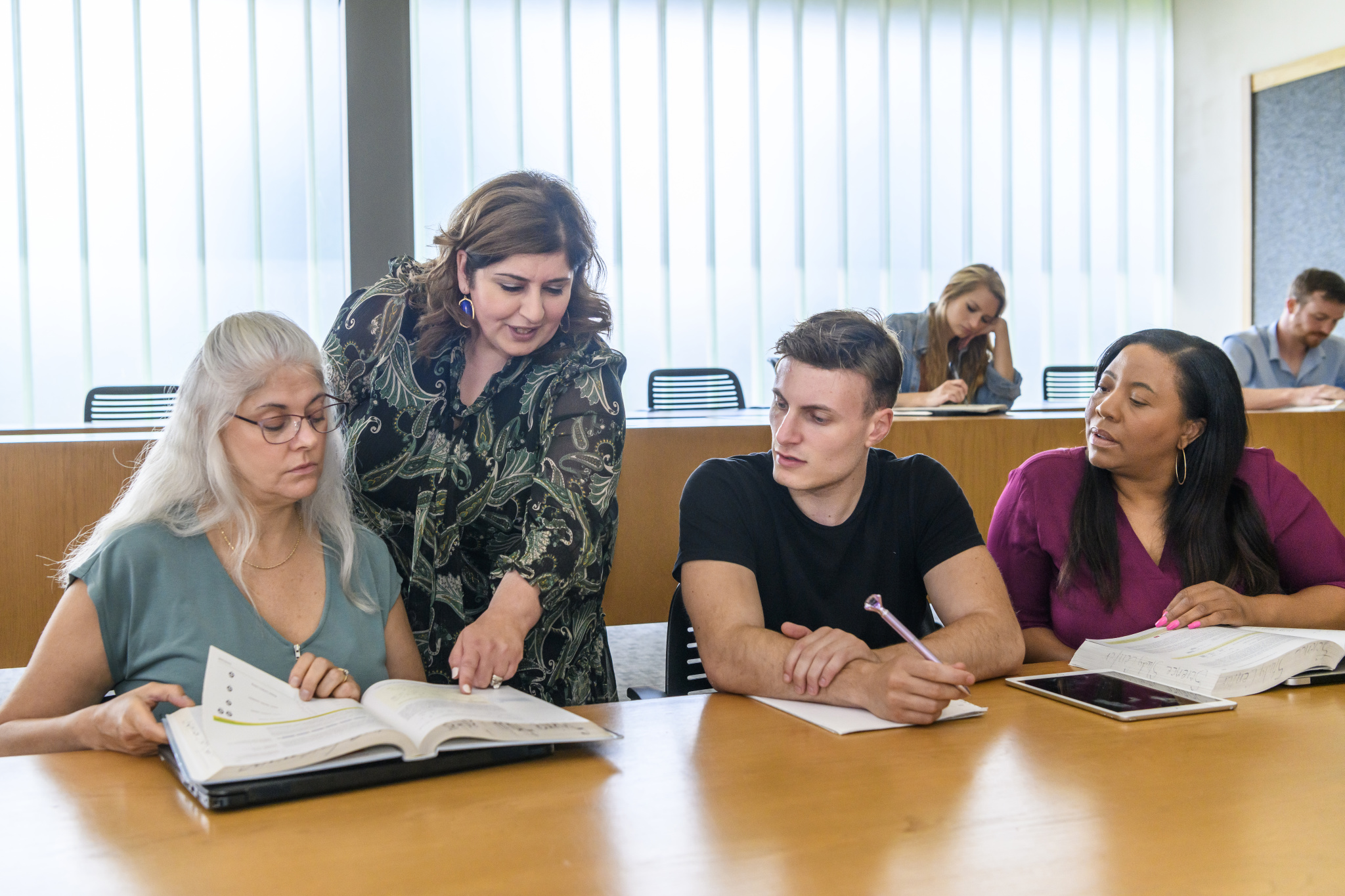 Students and instructor in classroom