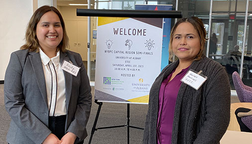 Students at the regional New York State Business Plan Competition
