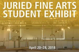 Juried Fine Arts Student Exhibit Postcard