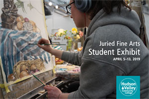 Juried Fine Arts Student Exhibit postcard cover