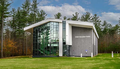 exterior of STEM Education Center buidling